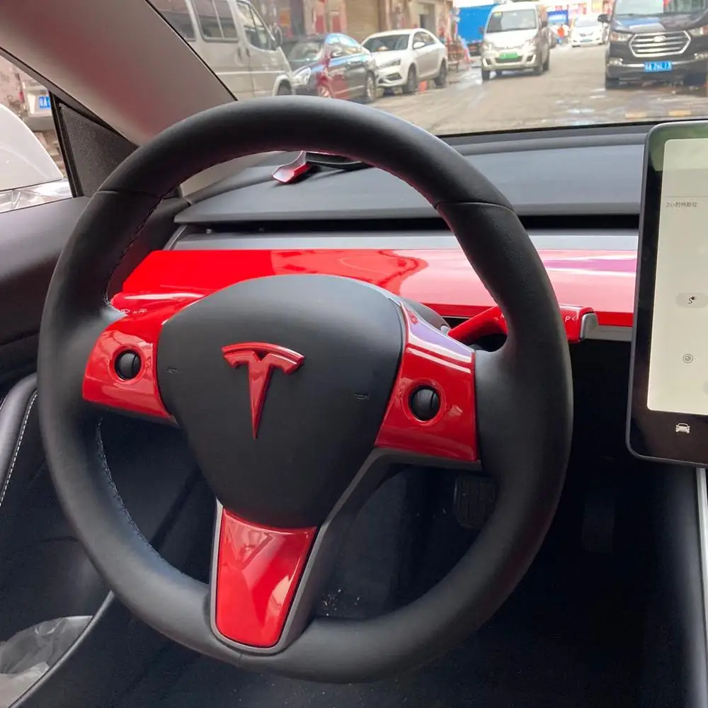 3pcs Glaze red color for Tesla accessories Model 3 Steering wheel patch decoration Interior Modified
3pcs Glaze red color for Tesla accessories Model 3 Steering wheel patch decoration Interior Modified
