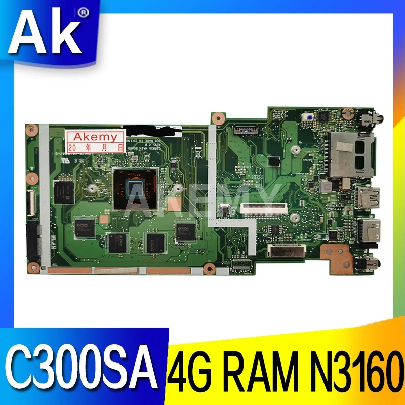 C300SA для For Asus Chromebook C300S Laotop материнская плата W/ N3160U 4 Гб RAM 128 SSD | Компьютеры и офис