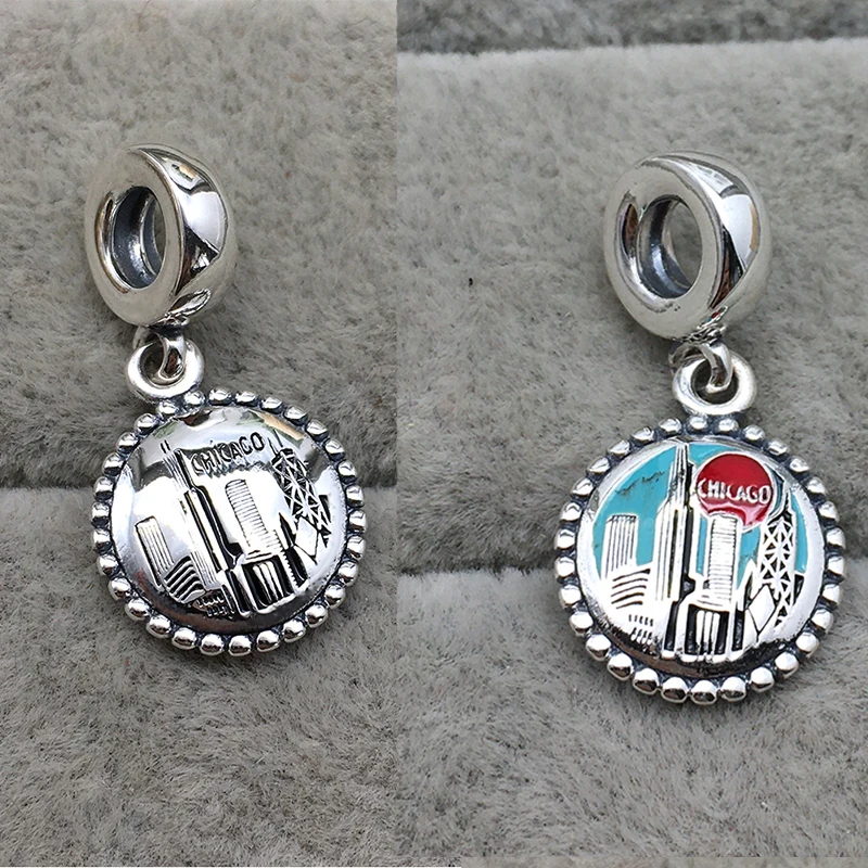 New 2020 Fashion High Quality Sterling Silver 925 CHICAGO Charm Pendant DIY Jewelry Original Woman Jewelry Exquisite Gift
New 2020 Fashion High Quality Sterling Silver 925 CHICAGO Charm Pendant DIY Jewelry Original Woman Jewelry Exquisite Gift