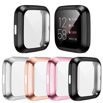 Plated Screen Case Cover for Fitbit Versa 2 Smart Watch Band Replacement for Fitbit Versa 2 Watchband with Screen Case Protector
Plated Screen Case Cover for Fitbit Versa 2 Smart Watch Band Replacement for Fitbit Versa 2 Watchband with Screen Case Protector