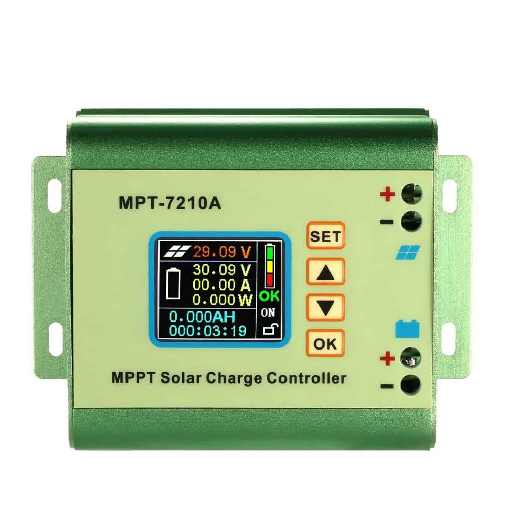 MPT-7210A MPPT Solar Panel Battery Regulator Charge Controller With LCD Display For 24/36/48/60/72V Battery
MPT-7210A MPPT Solar Panel Battery Regulator Charge Controller With LCD Display For 24/36/48/60/72V Battery