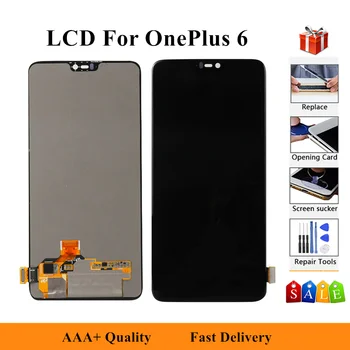 LCD Screen For Oneplus 6 A6000 A6003 LCD Display Touch Screen Assembly Touch Digitizer Screen Phone Replacement
LCD Screen For Oneplus 6 A6000 A6003 LCD Display Touch Screen Assembly Touch Digitizer Screen Phone Replacement