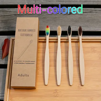 4Pcs Toothbrush Eco-Friendly Rainbow Bamboo Soft Fibre Toothbrush Biodegradable Teeth Brush Solid Bamboo Handle Toothbrush
4Pcs Toothbrush Eco-Friendly Rainbow Bamboo Soft Fibre Toothbrush Biodegradable Teeth Brush Solid Bamboo Handle Toothbrush