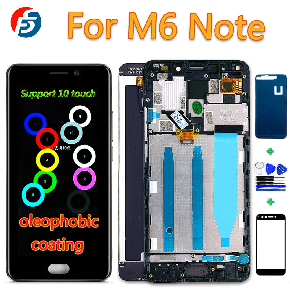 Fansu Lcd Display For Meizu M6 Note 5.5 inch Digitizer Assembly Frame Touch Screen with Oleophobic Coating 10-Point Function
Fansu Lcd Display For Meizu M6 Note 5.5 inch Digitizer Assembly Frame Touch Screen with Oleophobic Coating 10-Point Function