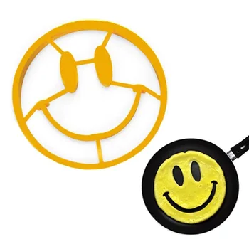 Spot Cute Smiley Face Silicone Fried Egg Circle Multi-Function Omelette Maker DIY Creative Breakfast Egg kitchen baking tools
Spot Cute Smiley Face Silicone Fried Egg Circle Multi-Function Omelette Maker DIY Creative Breakfast Egg kitchen baking tools