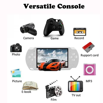 Handheld Game Console 10,000 Games 4.3 Inch Screen Mp4 Player Mp5 Game Player Real 8G 8Bit 16bit 32bit Games Camera Video e-book
Handheld Game Console 10,000 Games 4.3 Inch Screen Mp4 Player Mp5 Game Player Real 8G 8Bit 16bit 32bit Games Camera Video e-book