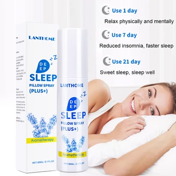 New 60ml Aromatherapy Deep Sleep Pillow Spray Chloroform Lavender Essential Oil Sleep Mist Spray for Sleeping 8 Hours 
New 60ml Aromatherapy Deep Sleep Pillow Spray Chloroform Lavender Essential Oil Sleep Mist Spray for Sleeping 8 Hours