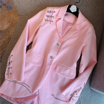 HIGH Street Newest 2020 Designer Blazer Women's Strass Buttons Stylish Blazer Jacket
HIGH Street Newest 2020 Designer Blazer Women's Strass Buttons Stylish Blazer Jacket