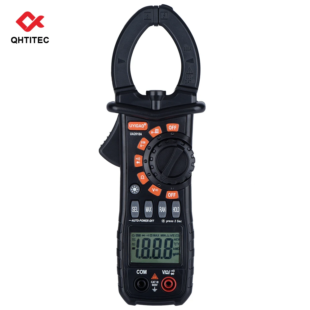 QHTITEC UA2019B Clamp Meter Multimeter Digital Auto-Ranging 2000 Counts TRMS Electrical Tester LCD Display 600 Amps NCV Tester
QHTITEC UA2019B Clamp Meter Multimeter Digital Auto-Ranging 2000 Counts TRMS Electrical Tester LCD Display 600 Amps NCV Tester