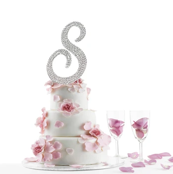 Letter Premium Metal Silver Rhinestone Cake Topper. Sparkly Monogram Party Keepsake and Decoration. Crystal Style First or Las
Letter Premium Metal Silver Rhinestone Cake Topper. Sparkly Monogram Party Keepsake and Decoration. Crystal Style First or Las