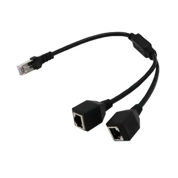 RJ45 Network Splitter Adapter Cable 1 Male to 2 Female Socket Port LAN Ethernet Network Splitter Y Adapter Cable
RJ45 Network Splitter Adapter Cable 1 Male to 2 Female Socket Port LAN Ethernet Network Splitter Y Adapter Cable