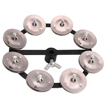 Portable Percussion Hi-Hat Tambourine with Row Alloy Jingles Drum Set Musical Accessories
Portable Percussion Hi-Hat Tambourine with Row Alloy Jingles Drum Set Musical Accessories