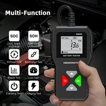 Car Battery Tester 6V 12V 24V 100-2000 CCA 2Ah-220Ah Battery System Detect Auto Battery Analyzer Car Battery Tool PK KW208
Car Battery Tester 6V 12V 24V 100-2000 CCA 2Ah-220Ah Battery System Detect Auto Battery Analyzer Car Battery Tool PK KW208