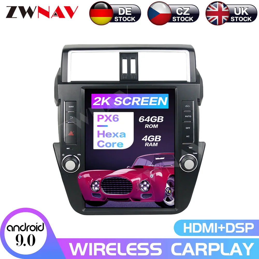 Android 9.0 4G+64 Tesla Style Car GPS Navigation Multimedia Player For TOYOTA LAND CRUISER Prado 150 2014-2017 Headunit Carplay
Android 9.0 4G+64 Tesla Style Car GPS Navigation Multimedia Player For TOYOTA LAND CRUISER Prado 150 2014-2017 Headunit Carplay