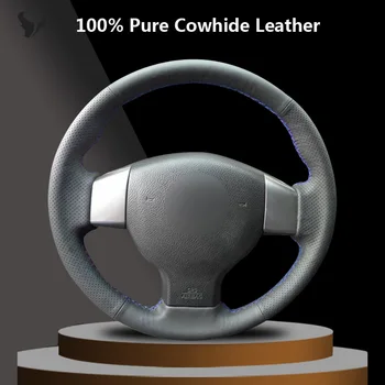 Black Genuine Leather Steering Wheel Cover for Nissan Tiida 2004-2010 Sylphy 2006 07 08 09 2010 2011 Versa 2007 2011 Versa Note
Black Genuine Leather Steering Wheel Cover for Nissan Tiida 2004-2010 Sylphy 2006 07 08 09 2010 2011 Versa 2007 2011 Versa Note