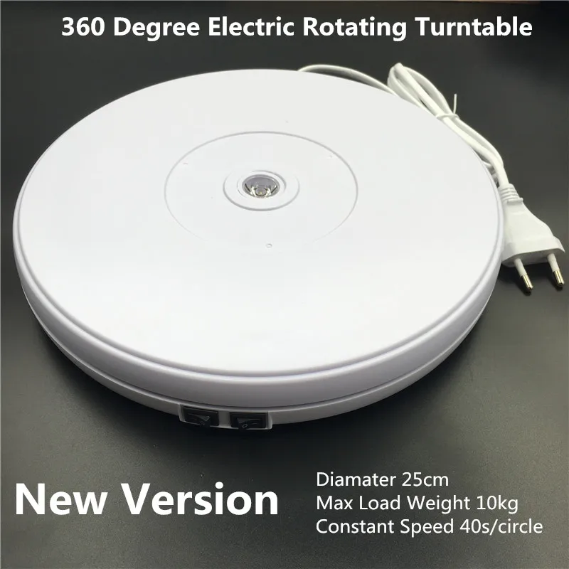 10" 25cm Led Light 360 Degree Electric Rotating Turntable for Photography Max Load 10kg 220V 110V
10" 25cm Led Light 360 Degree Electric Rotating Turntable for Photography Max Load 10kg 220V 110V