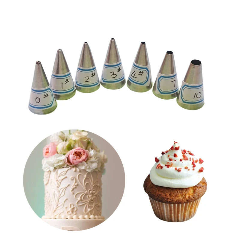 7pcs DIY Cream Writting Decorating Tips Icing Piping Nozzles Set Round Cake Cream Nozzles For Decorating Cakes Cookie Pastry Tip
7pcs DIY Cream Writting Decorating Tips Icing Piping Nozzles Set Round Cake Cream Nozzles For Decorating Cakes Cookie Pastry Tip