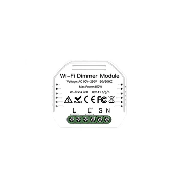 MoesHouse MS-1045 AC90-240V DIY Smart WiFi Light LED Dimmer Switch Smart Life/Tuya APP Remote Control 1/2 Way Switch Works
MoesHouse MS-1045 AC90-240V DIY Smart WiFi Light LED Dimmer Switch Smart Life/Tuya APP Remote Control 1/2 Way Switch Works