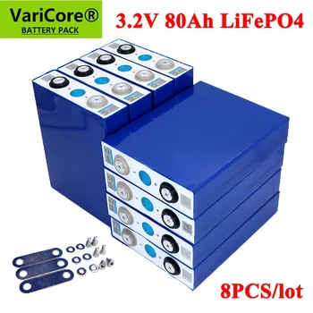 8pcs 3.2V 80Ah LiFePO4 battery pack Lithium iron phospha 80000mAh 12V 24V 240A Motorcycle Electric Car Solar Inverter batteries
8pcs 3.2V 80Ah LiFePO4 battery pack Lithium iron phospha 80000mAh 12V 24V 240A Motorcycle Electric Car Solar Inverter batteries