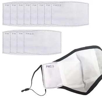 PM2.5 Face Mask Activated Carbon Filter 5 Layer Replacement Protective Filter for Mask
PM2.5 Face Mask Activated Carbon Filter 5 Layer Replacement Protective Filter for Mask