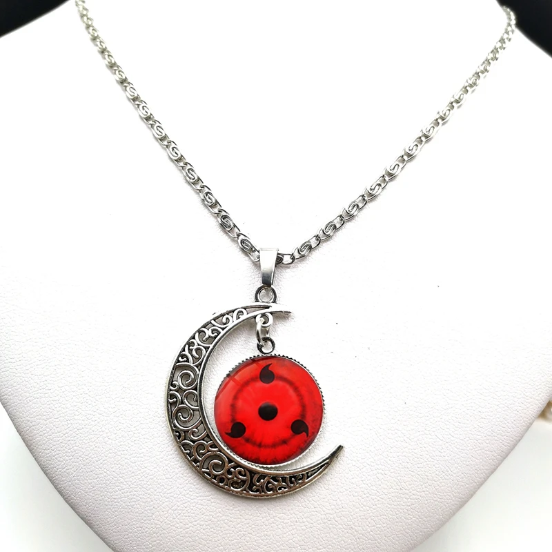 Sharingan Eye Moon Necklace Naruto Pendant Uchiha Kakashi Mangekyou Glass Cabochon Rinnegan Eye Anime Jewelry Gift Dropshipper
Sharingan Eye Moon Necklace Naruto Pendant Uchiha Kakashi Mangekyou Glass Cabochon Rinnegan Eye Anime Jewelry Gift Dropshipper