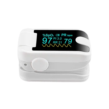 New Color OLED Fingertip Pulse Oximeter With Audio Alarm & Pulse Sound - Spo2 Respiration Rate Oximetry White
New Color OLED Fingertip Pulse Oximeter With Audio Alarm & Pulse Sound - Spo2 Respiration Rate Oximetry White