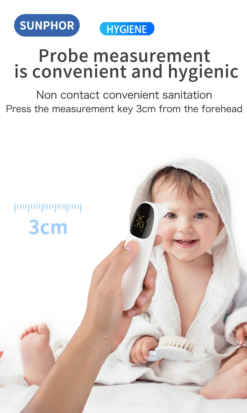 Generic Noncontact Infrared Temperature Sensor, Forehead Thermometer