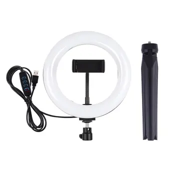 7.9 Inch 20cm Desktop Triangle Bracket LED Ring Fill Light +Phone Clip Video Chat Selfie Photography Tripod
7.9 Inch 20cm Desktop Triangle Bracket LED Ring Fill Light +Phone Clip Video Chat Selfie Photography Tripod