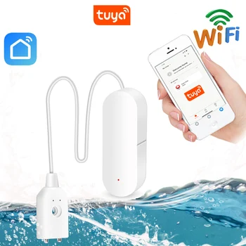 WiFi Smart Tuya Water Leakage Sensor Tuya Water Alarm Compatible With Tuya Smart / Smart Life APP Easy Installation
WiFi Smart Tuya Water Leakage Sensor Tuya Water Alarm Compatible With Tuya Smart / Smart Life APP Easy Installation