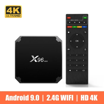 

X96mini Android 9.0 TV Box Amlogic S905W Quad Core 4K HD Smart Media Player X96 Mini 2.4G Wifi DDR3 Set Top Box PK HK1 1GB 2GB