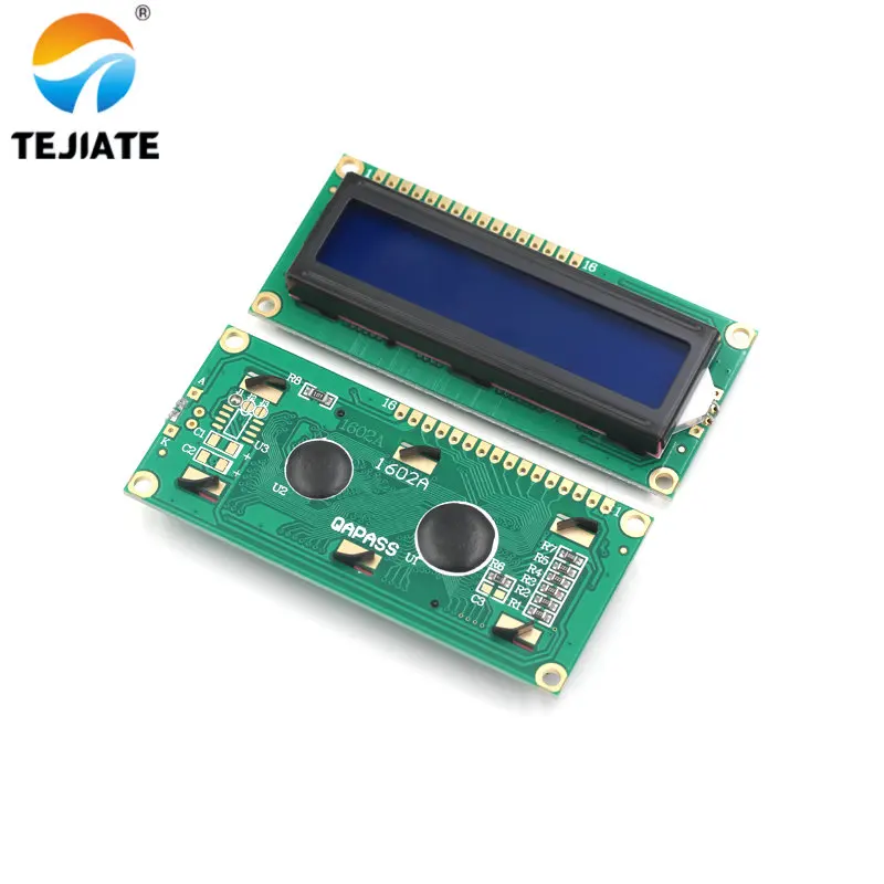 LCD1602 1602 module 5V lcd blue screen Character LCD Display Module Blue Blacklight New white code | Электронные компоненты и