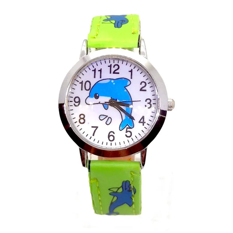 Детские наручные часы с изображением дельфина 3 вида стилей для мальчиков и