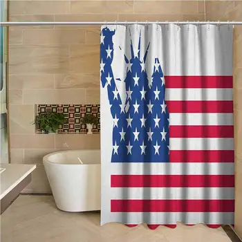 New York Precision Custom Shower Curtain Statue of Liberty Flag Silhouette Universal Symbol of Democracy Illustration Modern
New York Precision Custom Shower Curtain Statue of Liberty Flag Silhouette Universal Symbol of Democracy Illustration Modern
