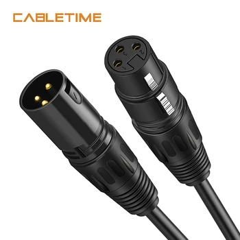 CABLETIME XLR Cable Microphone Guitar Cable Cannon Plug XLR Cable Extension Mikrofon Cable for Audio Mixer Amplifiers N208 
CABLETIME XLR Cable Microphone Guitar Cable Cannon Plug XLR Cable Extension Mikrofon Cable for Audio Mixer Amplifiers N208