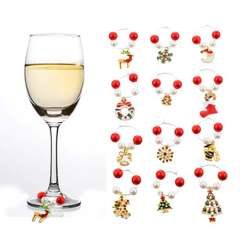 (Homemade) 12Pcs/set Christmas Party Glass Pendant Acrylic Beads Zinc Alloy Pendants Wine Glass Cup Ring Decorations Markers
(Homemade) 12Pcs/set Christmas Party Glass Pendant Acrylic Beads Zinc Alloy Pendants Wine Glass Cup Ring Decorations Markers