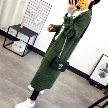 2020 New Autumn Winter Thicken Knit Sweater Coat Women Korean Loose Women's Long Knitted Cardigan Jackets Outerwear N999
2020 New Autumn Winter Thicken Knit Sweater Coat Women Korean Loose Women's Long Knitted Cardigan Jackets Outerwear N999