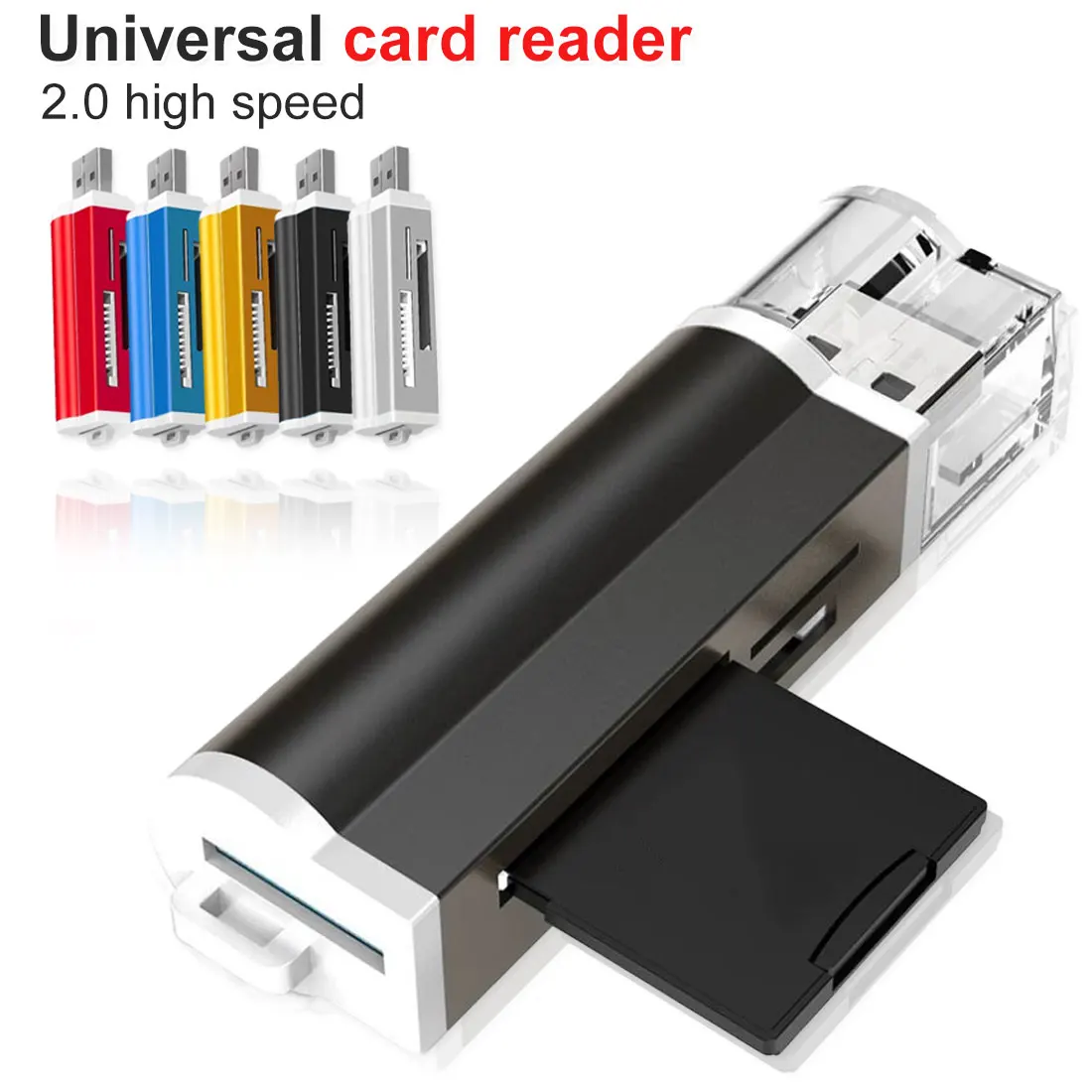 Card Reader All in for Micro USB 2.0 Memory Card Reader Adapter for Micro TF M2 MMC MS PRO DUO
Card Reader All in for Micro USB 2.0 Memory Card Reader Adapter for Micro TF M2 MMC MS PRO DUO