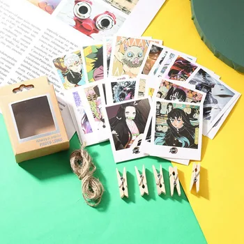 40Pcs/Set Demon Slayer: Kimetsu no Yaiba Kamado Tanjirou Nezuko Anime Photocard Character Card With Clip And Lanyard Decor Gift
40Pcs/Set Demon Slayer: Kimetsu no Yaiba Kamado Tanjirou Nezuko Anime Photocard Character Card With Clip And Lanyard Decor Gift