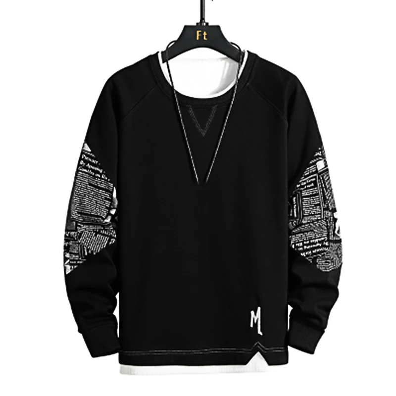 New Winter Patchwork Sweatshirt Mens Hip Hop Splicing Printing Pullover Streetwear Clothes Clothing with Walking, Jogging
New Winter Patchwork Sweatshirt Mens Hip Hop Splicing Printing Pullover Streetwear Clothes Clothing with Walking, Jogging