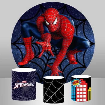 InMemory Spiderman Round Panel Background Circle Backdrop Baby Shower Kids Birthday Party Decor Candy Table Banner Polyester
InMemory Spiderman Round Panel Background Circle Backdrop Baby Shower Kids Birthday Party Decor Candy Table Banner Polyester