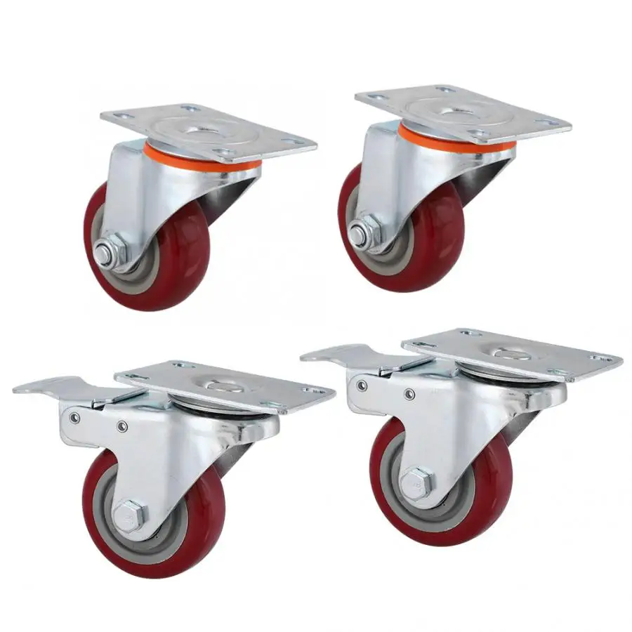 caster wheel 4 pcs Heavy Duty Caster Set 3" Swivel Wheels Red for Tool Carts/ Shopping Carts caster wheels furniture
caster wheel 4 pcs Heavy Duty Caster Set 3" Swivel Wheels Red for Tool Carts/ Shopping Carts caster wheels furniture