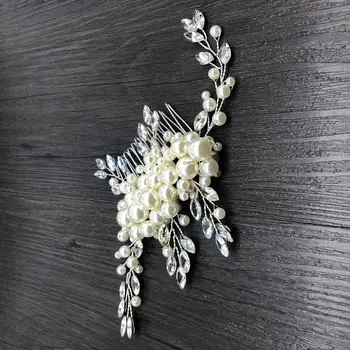 NPASON International station hot selling exquisite handmade pearl hair comb headdress Crystal Pearl Necklace Set Bridal Jewelry
NPASON International station hot selling exquisite handmade pearl hair comb headdress Crystal Pearl Necklace Set Bridal Jewelry