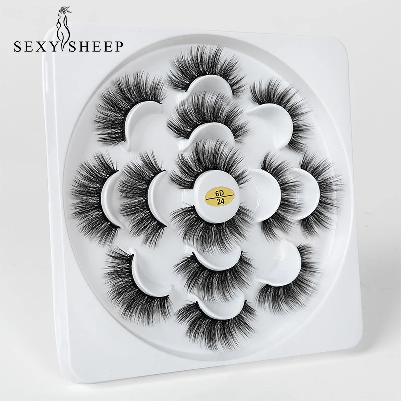 SEXYSHEEP 7 Pairs False Eyelashes 6D Long Eyelashes Handmade Eyelashes Natural Fluffy Eyelashes Eye Extension Makeup Tools
SEXYSHEEP 7 Pairs False Eyelashes 6D Long Eyelashes Handmade Eyelashes Natural Fluffy Eyelashes Eye Extension Makeup Tools