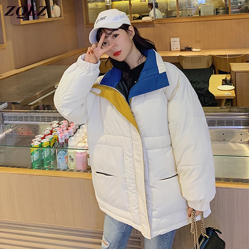 Zqlz Oversized Winter Jacket Women Thick Warm Hooded Coat Female Loose Casual Padded Short Jackets Outwear Parka Mujer 2019
Zqlz Oversized Winter Jacket Women Thick Warm Hooded Coat Female Loose Casual Padded Short Jackets Outwear Parka Mujer 2019