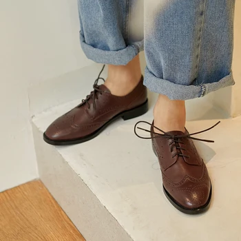 Sarairis new arrivals 2020 Genuine Cow Leather Concise Shoes Woman Flats Lace Up Casual Leisure Flats Women Shoes Footwear
Sarairis new arrivals 2020 Genuine Cow Leather Concise Shoes Woman Flats Lace Up Casual Leisure Flats Women Shoes Footwear