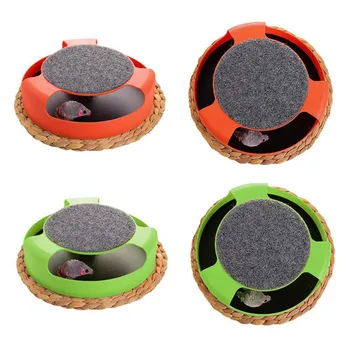 Interactive Cat Toy Catch The Plush Mouse Plastic Anti Slip Disc Pet Teaser Toy For Kitten Make Cat Sticker Pet Cat Toys 
Interactive Cat Toy Catch The Plush Mouse Plastic Anti Slip Disc Pet Teaser Toy For Kitten Make Cat Sticker Pet Cat Toys