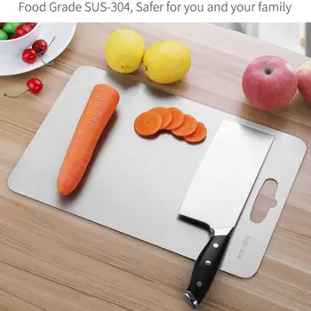 Stainless Steel Cutting Board Cutting Board Mildew Antibacterial Kitchen Fruit Food Supplement Board Cutting Board Kitchen Tool
Stainless Steel Cutting Board Cutting Board Mildew Antibacterial Kitchen Fruit Food Supplement Board Cutting Board Kitchen Tool