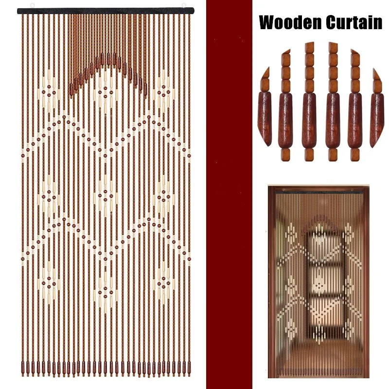 Wooden Door Curtain Living Room Partitions Hanging Bead Curtains Handmade Solid Wood Bead Curtain 90*220cm Home Decor Room Divid
Wooden Door Curtain Living Room Partitions Hanging Bead Curtains Handmade Solid Wood Bead Curtain 90*220cm Home Decor Room Divid