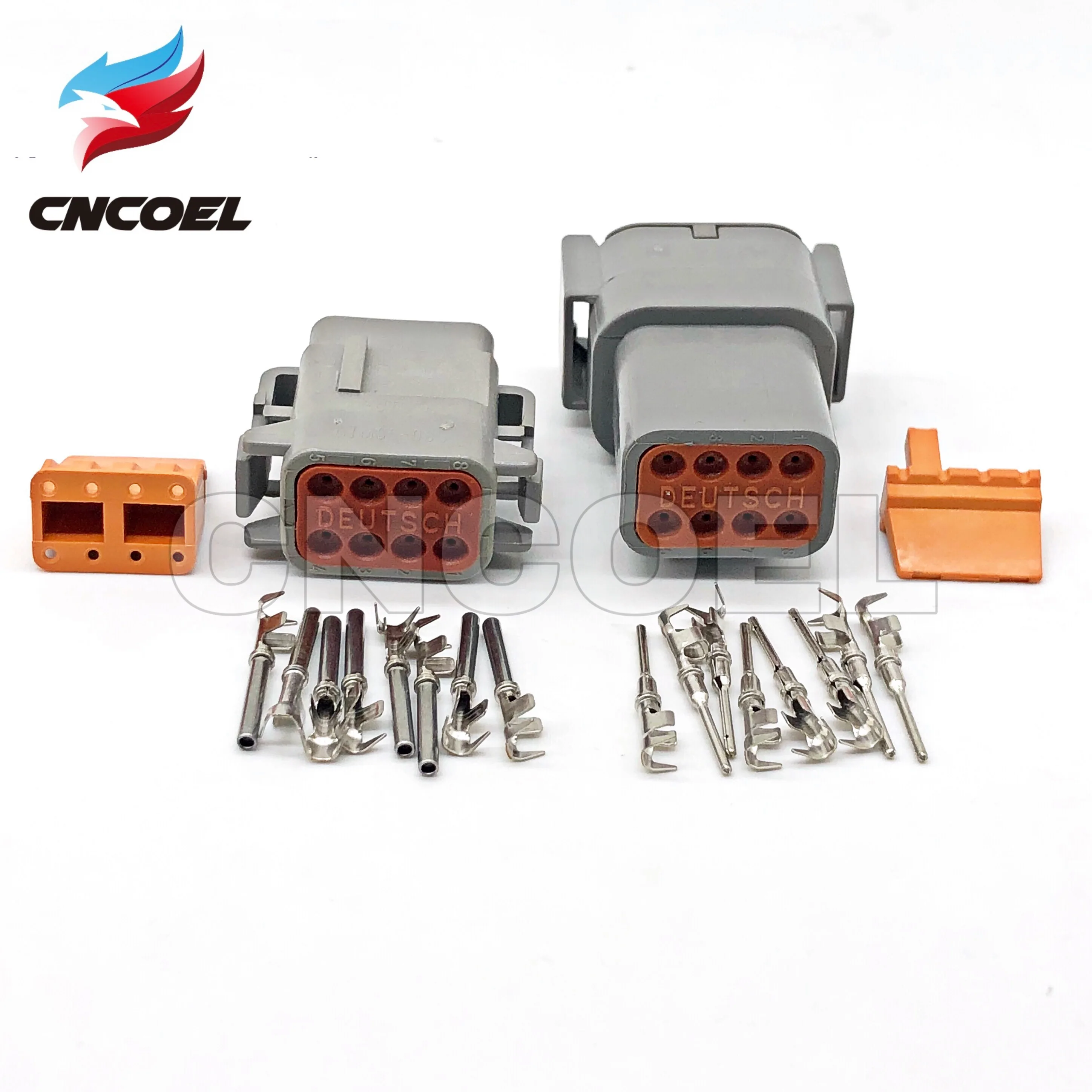 10 Sets 8 Pin Deutsch DTM Wire Connector DTM06-8S/ATM06-8S DTM04-8P/ATM04-8P Gray Waterproof Female Male Auto Plug
10 Sets 8 Pin Deutsch DTM Wire Connector DTM06-8S/ATM06-8S DTM04-8P/ATM04-8P Gray Waterproof Female Male Auto Plug
