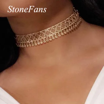 Stonefans Fashion Cubic Zirconia Choker Tie Chain Necklace for Women Adjustable Length Crystal Pendant Choker Necklace Jewelry
Stonefans Fashion Cubic Zirconia Choker Tie Chain Necklace for Women Adjustable Length Crystal Pendant Choker Necklace Jewelry